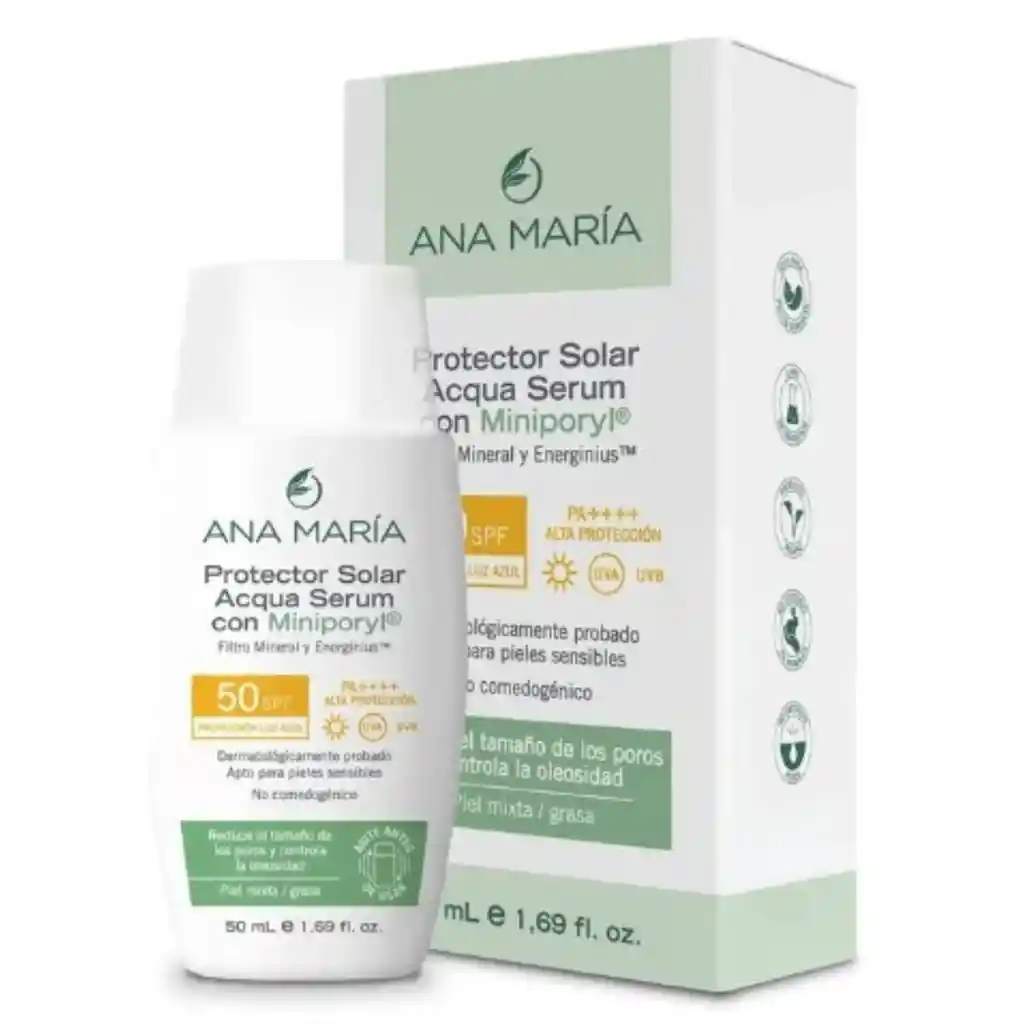 Ana Maria Protector Solar Acqua Serum Con Miniporyl 50ml