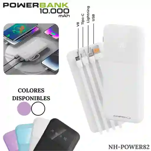 Power Bank Bateria Portatil 10000 Mah Innovatech Carga Rapida