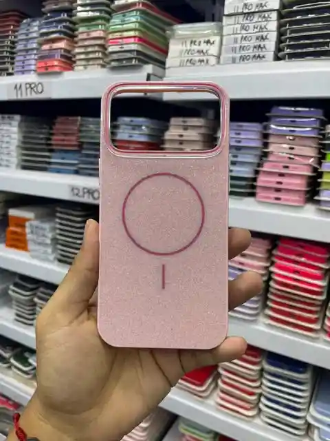 Iphone 17 Pro Max | Case Premium | Forro Rigido | Carcasa Protectora | Pink Brillantina