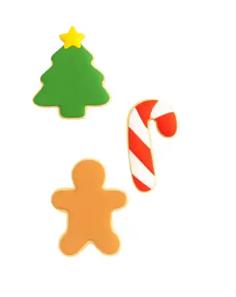 Set De Cortadores De Galletas Navideños – 3 Figuras Festivas En Acero Inoxidable