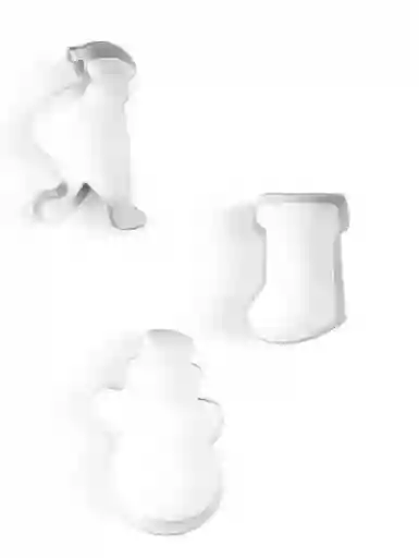 Set De Cortadores De Galletas Navideños – 3 Figuras Clásicas