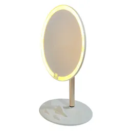 Espejo De Maquillaje Redondo Con Luz Led 3 Niveles