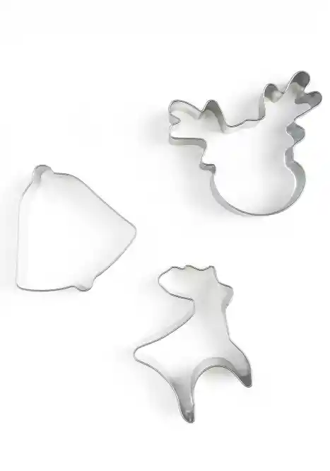 Set De Cortadores De Galletas Navideños – 3 Piezas