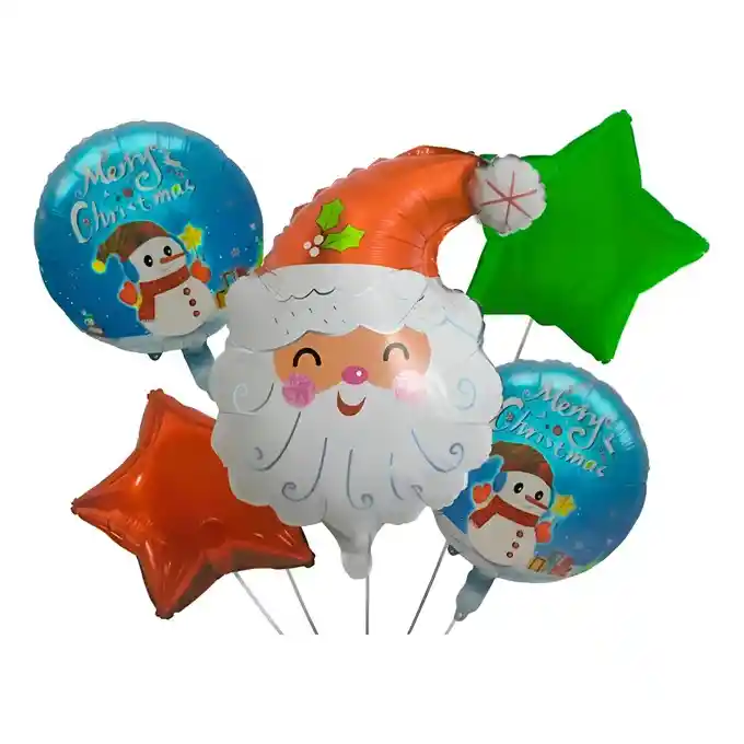 Globos Papa Noel Para Navidad