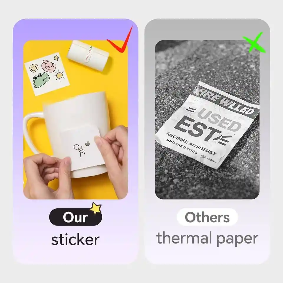 Hprt Mini Impresora Térmica Bluetooth – Incluye 1 Rollo De Papel