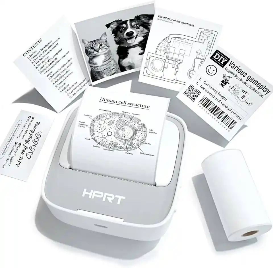 Hprt Mini Impresora Térmica Bluetooth – Incluye 1 Rollo De Papel