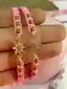 Pulsera De Flor Rosada🌸