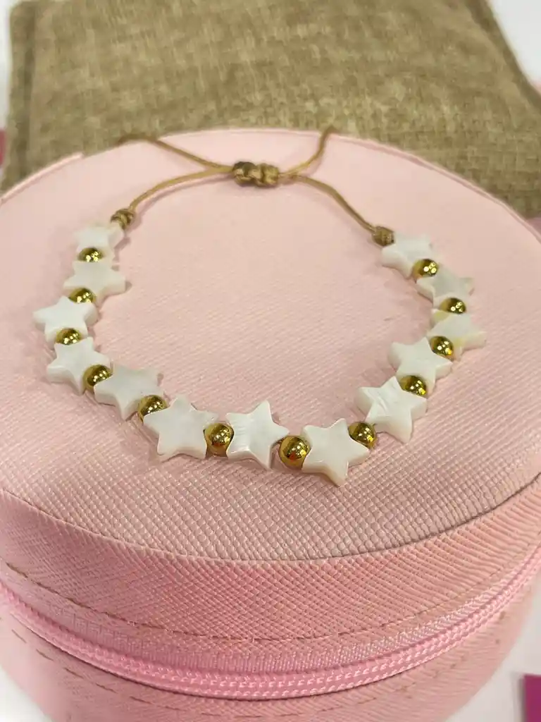 Pulsera De Estrellas En Nácar