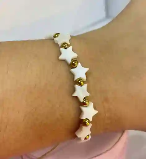 Pulsera De Estrellas En Nácar