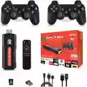 Consola Game Tv Stick 8k Juegos + Convertidor En Smart Tv Con Controles Inalambricos