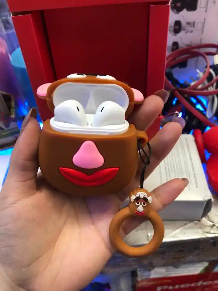 Forro Funda Estuche Para Audífonos Inalámbricos Señor Cara De Papa