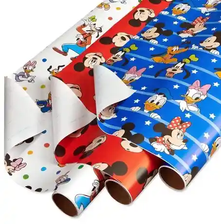 Papel Regalo En Pliego Personaje "mickey" (50x70cm)