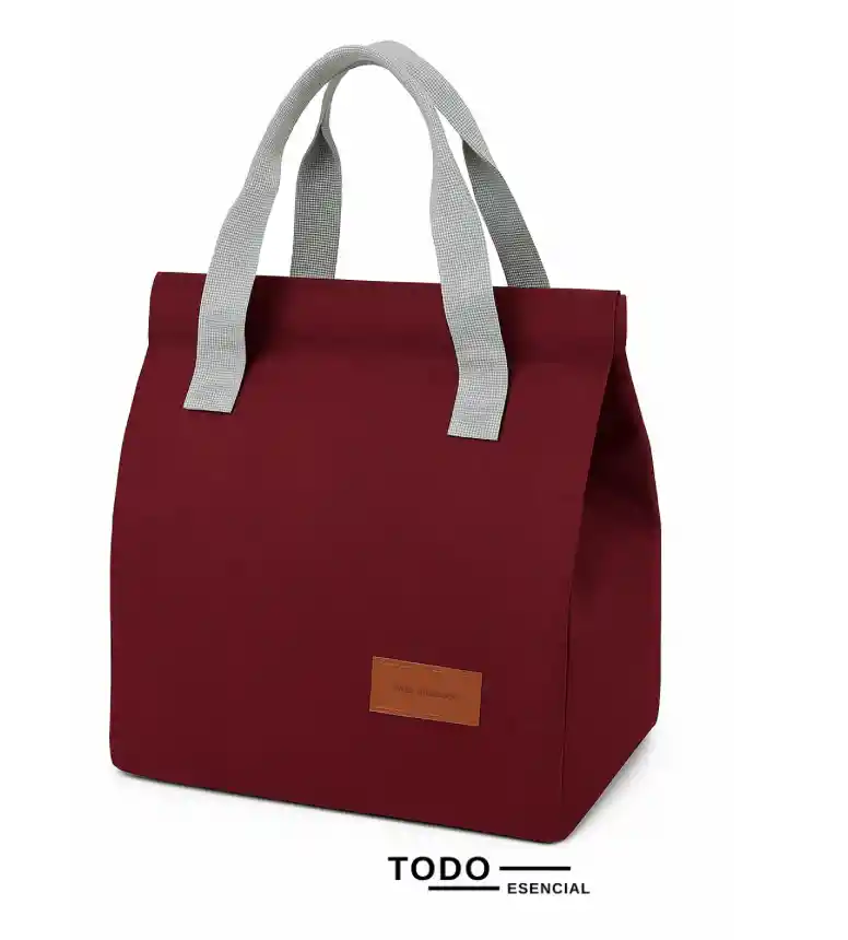 Lonchera Térmica Vino Tinto Con Agarradera
