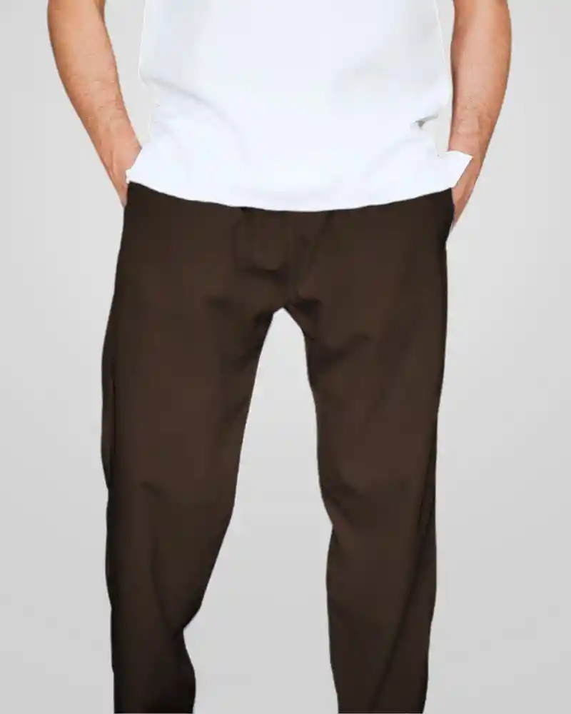 Pantalon Antifluido Unisex Café. Tallas: Xs, S, M, L, Xl