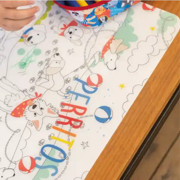 Kit Individual Para Colorear Perrito Con Color