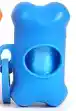 Dispensador 3d Hueso Perro Gato Mascotas Porta Bolsas Heces Azul