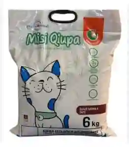 Misi Qupa Arena Ecológica Aglomerante Biodegradable De Maíz Para Gatos Café 6kg