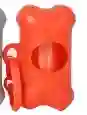 Dispensador 3d Hueso Perro Gato Mascotas Porta Bolsas Heces Rojo
