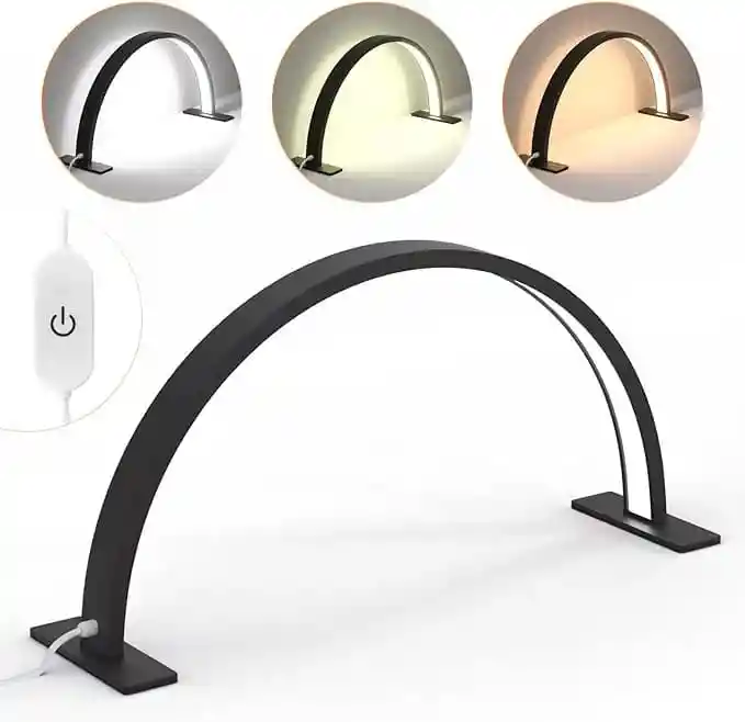 Lampara De Escritorio De Uñas De Media Luna, Lampara De Mesa