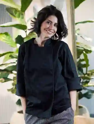 Chaqueta Chef Dama Negra. Tallas: Xxl Y Xxxl