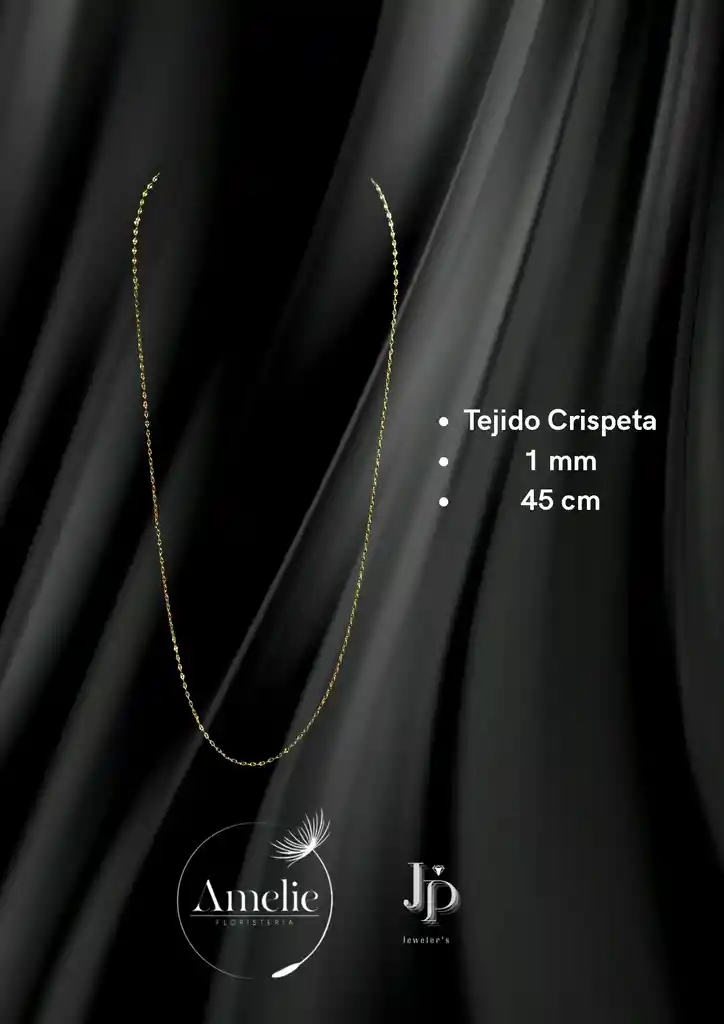 Cadena Tejido Singapur Oro Laminado 18k