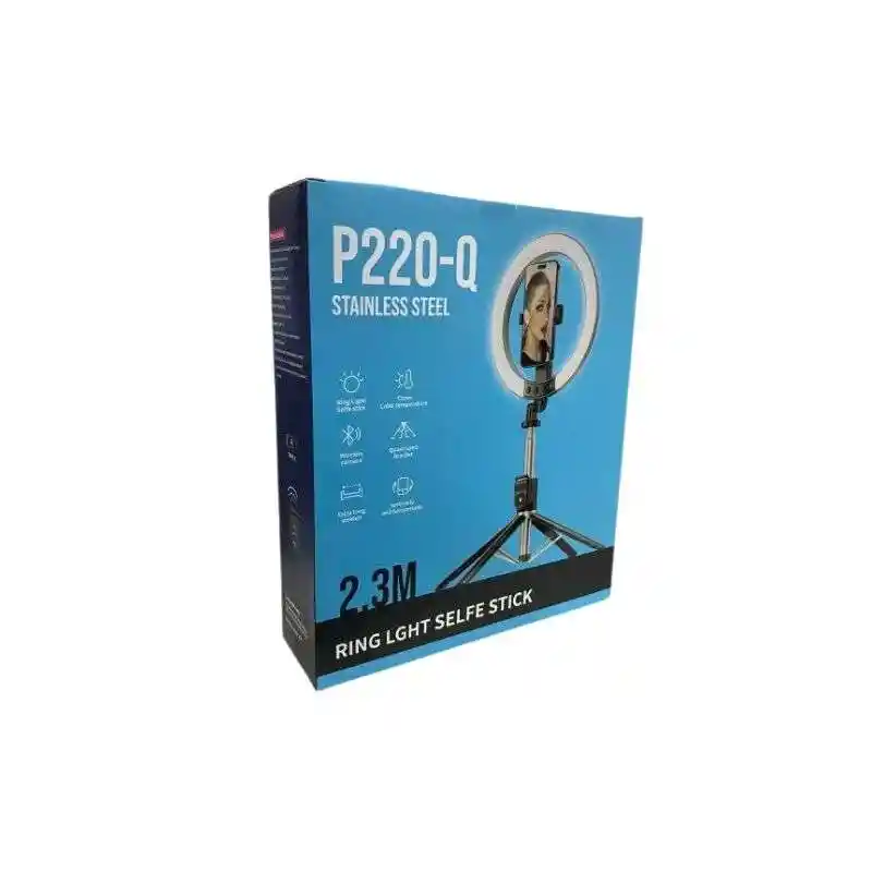 Tripode P/celular Con Aro De Luz 2.3mt Estudio Fotografico