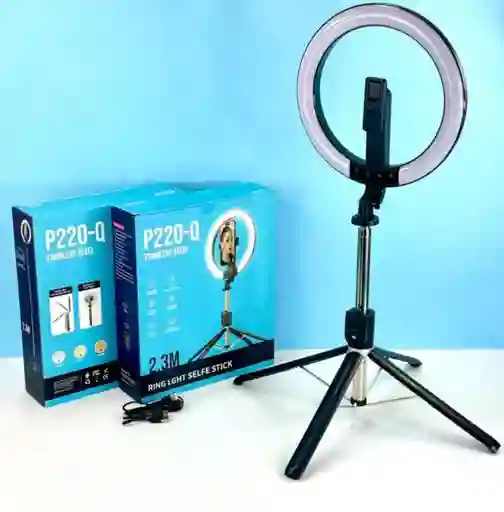 Tripode P/celular Con Aro De Luz 2.3mt Estudio Fotografico