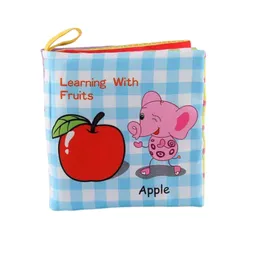 Libro De Tela Educativo Mediano Para Bebe Frutas