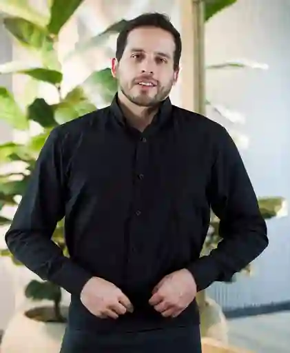 Camisa Oxford Hombre Negra. Tallas: Xxl Y Xxxl