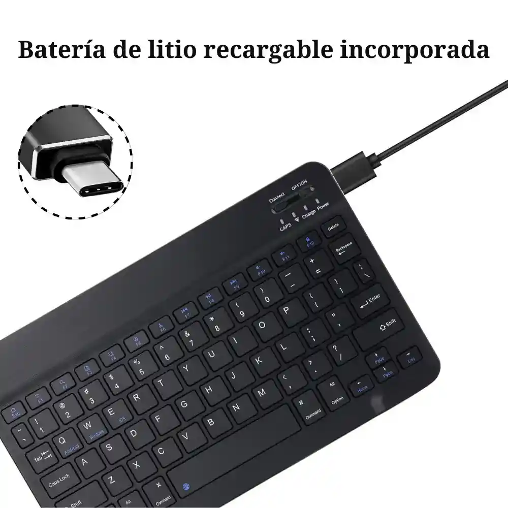 Teclado Inalambrico Bluetooth Recargable En Español Tcl-bt/05
