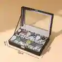 Caja Para Relojes Y Estuche Organizador De Joyas 12 Espacios Relojero