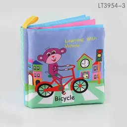 Libro De Tela Educativo Mediano Para Bebe Transporte
