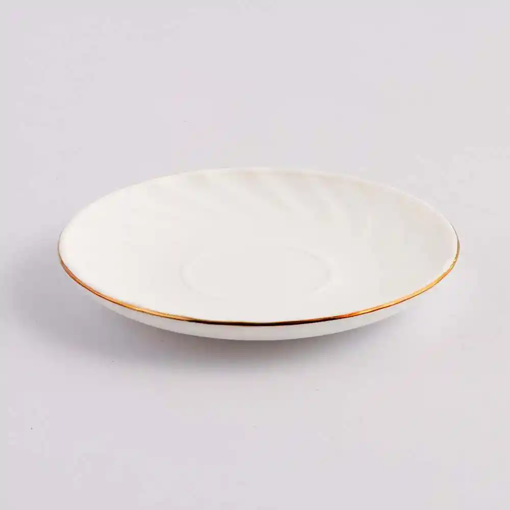 Set Cafe Expressions Dorado Blanco 200 Ml 8 Pz Vidrio Opal