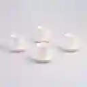 Set Cafe Expressions Dorado Blanco 200 Ml 8 Pz Vidrio Opal