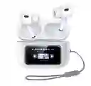 Audifonos Bluetooth A9pro Auriculares Inalámbricos Con Panta Color Blanco