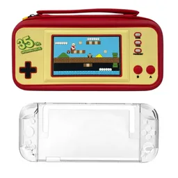 Estuche De Diseño Mario 35 Años + Acrilico Trans Compatible Con Switch 2