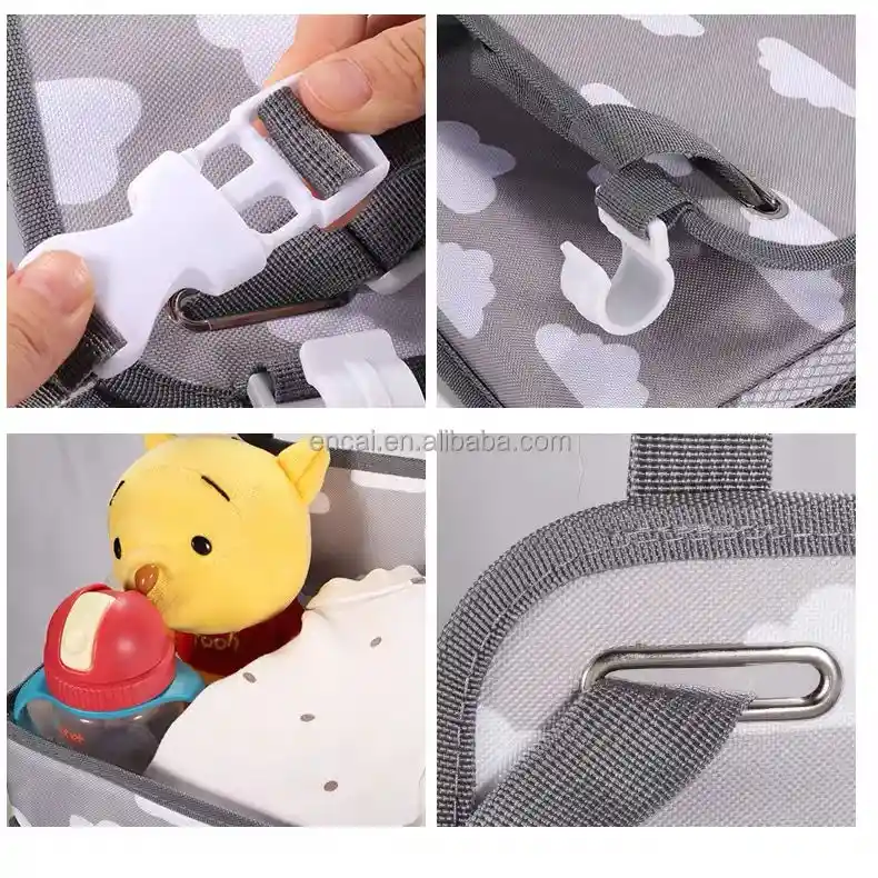 Organizador De Pañales Para Cuna Para Bebes Rosa