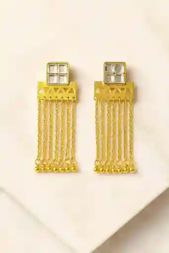 Aretes Con Cristal Swarovski Cadenas