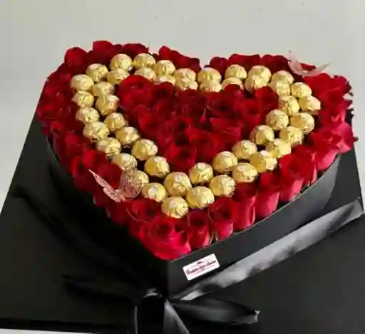 Corazon De Rosa Y Chocolates