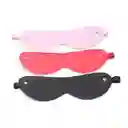 Antifaz Tapa Ojos En Cuero Negro Ajustable