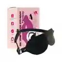 Antifaz Tapa Ojos En Cuero Negro Ajustable