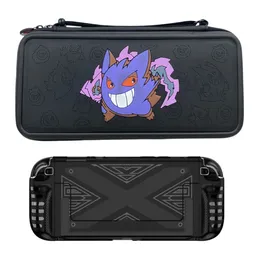 Estuche De Diseño Gengar Morado + Acrilico Negro Compatible Con Switch 2
