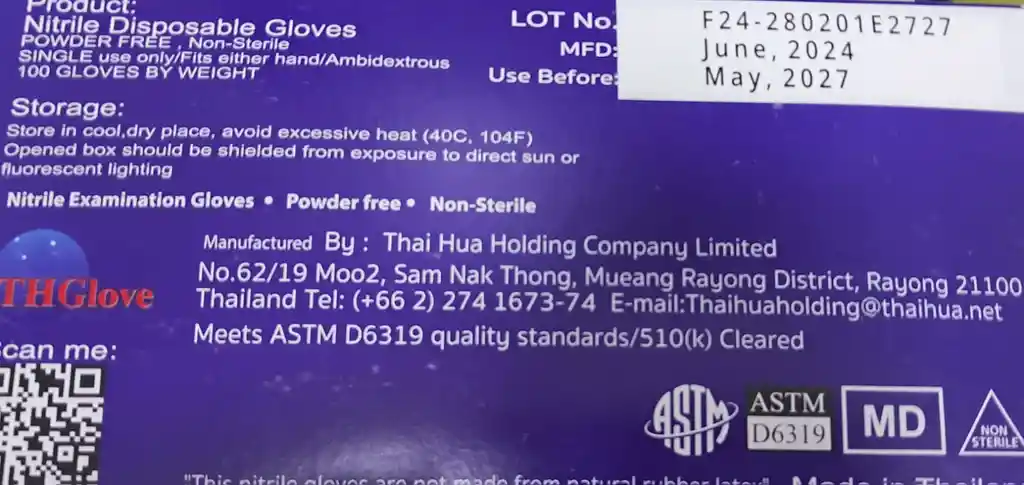 Guantes De Nitrilo Talla L