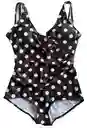 Bikini Negro Puntos Blancos Talla L