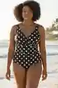 Bikini Negro Puntos Blancos Talla L