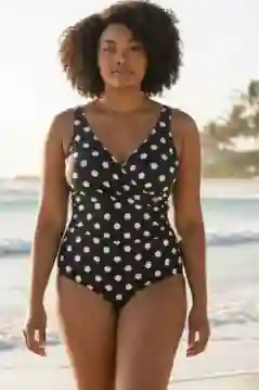 Bikini Negro Puntos Blancos Talla L