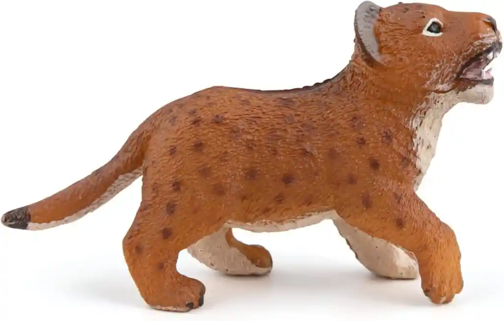 Figura Coleccionable Cría De León Pintada A Mano Papo