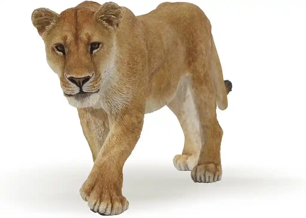 Figura Coleccionable Leona Pintada A Mano Papo