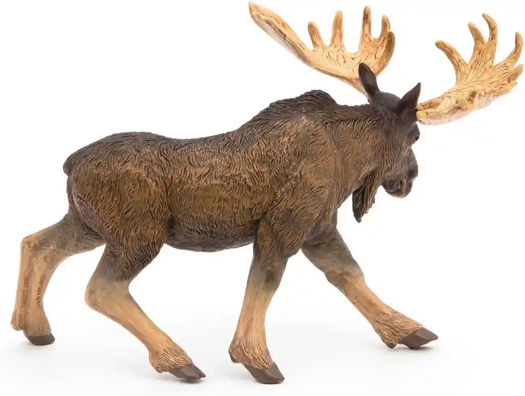 Figura Coleccionable Alce Pintada A Mano Papo