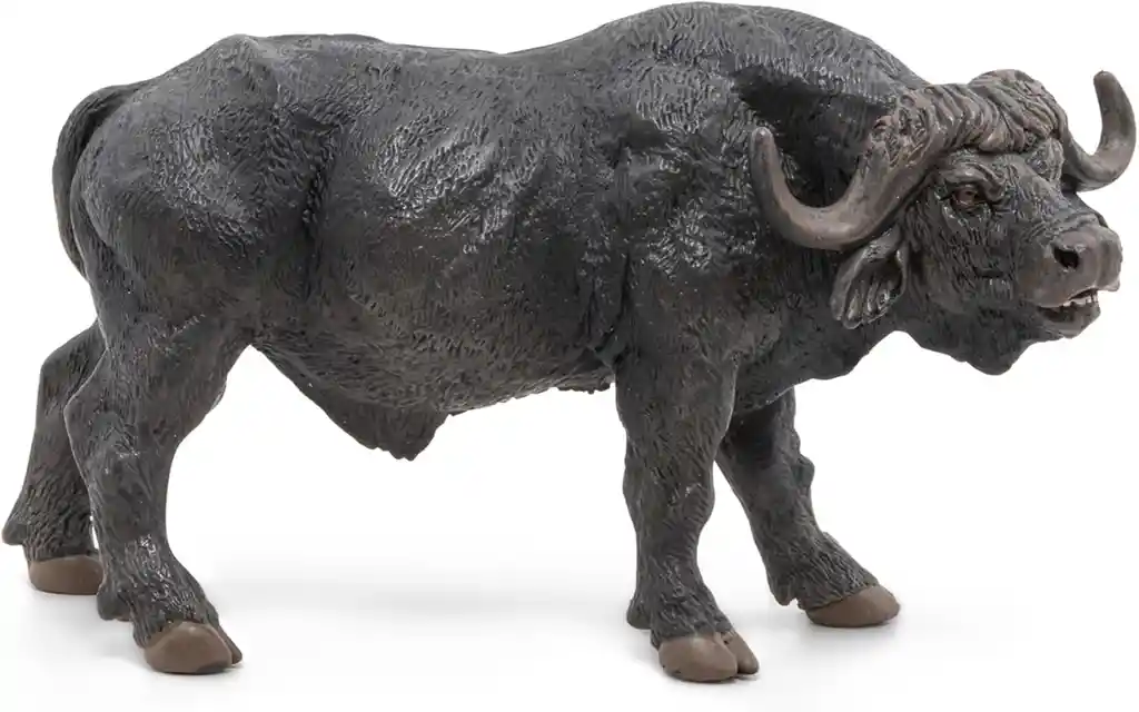 Figura Coleccionable Búfalo Pintada A Mano Papo